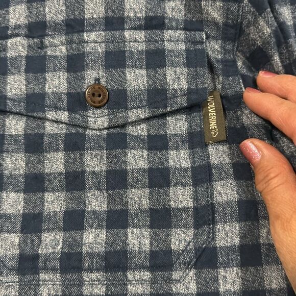 WOLVERINE PLAID PRINT SHIRT SIZE M - Picture 5 of 10